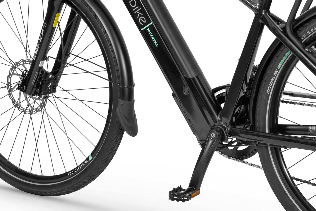 Ecobike X-CROSS M Schwarz Trekking E-Bike Herren Pedelec, Bafang Motor