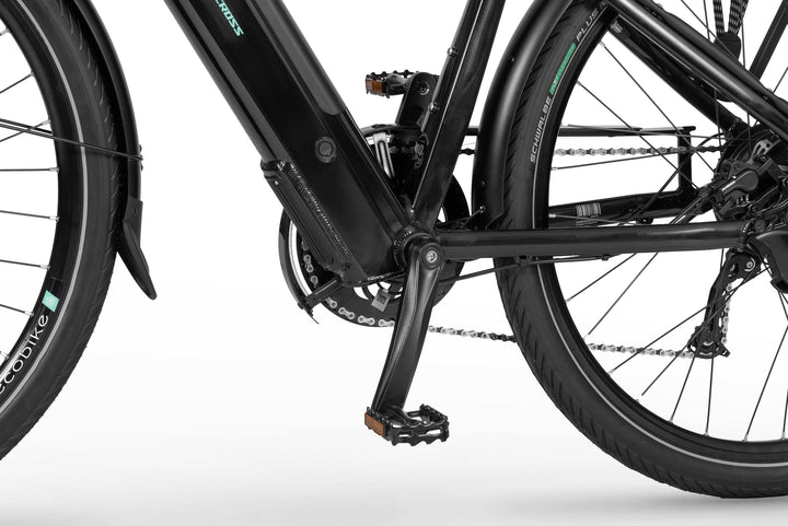 Ecobike X-CROSS M Schwarz Trekking E-Bike Herren Pedelec, Bafang Motor